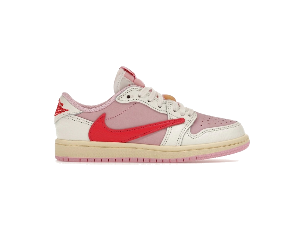 Jordan 1 Retro Low OG SP Travis Scott Sail Tropical Pink (PS)