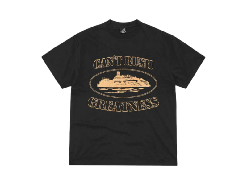 Corteiz x Central Cee Can't Rush Greatness Tee Black