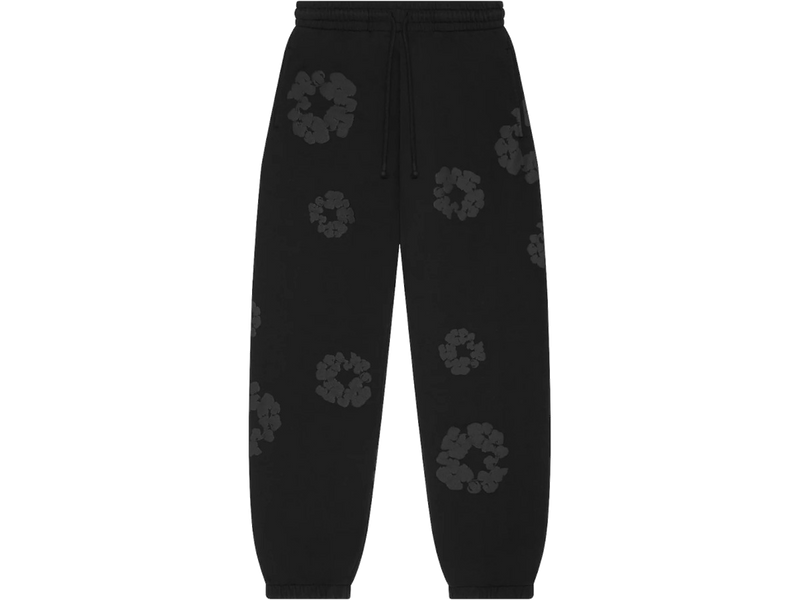 Denim Tears Mono Wreath Sweatpants Black