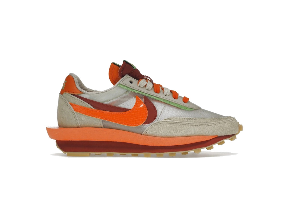 Nike LD Waffle sacai CLOT Kiss of Death Net Orange Blaze