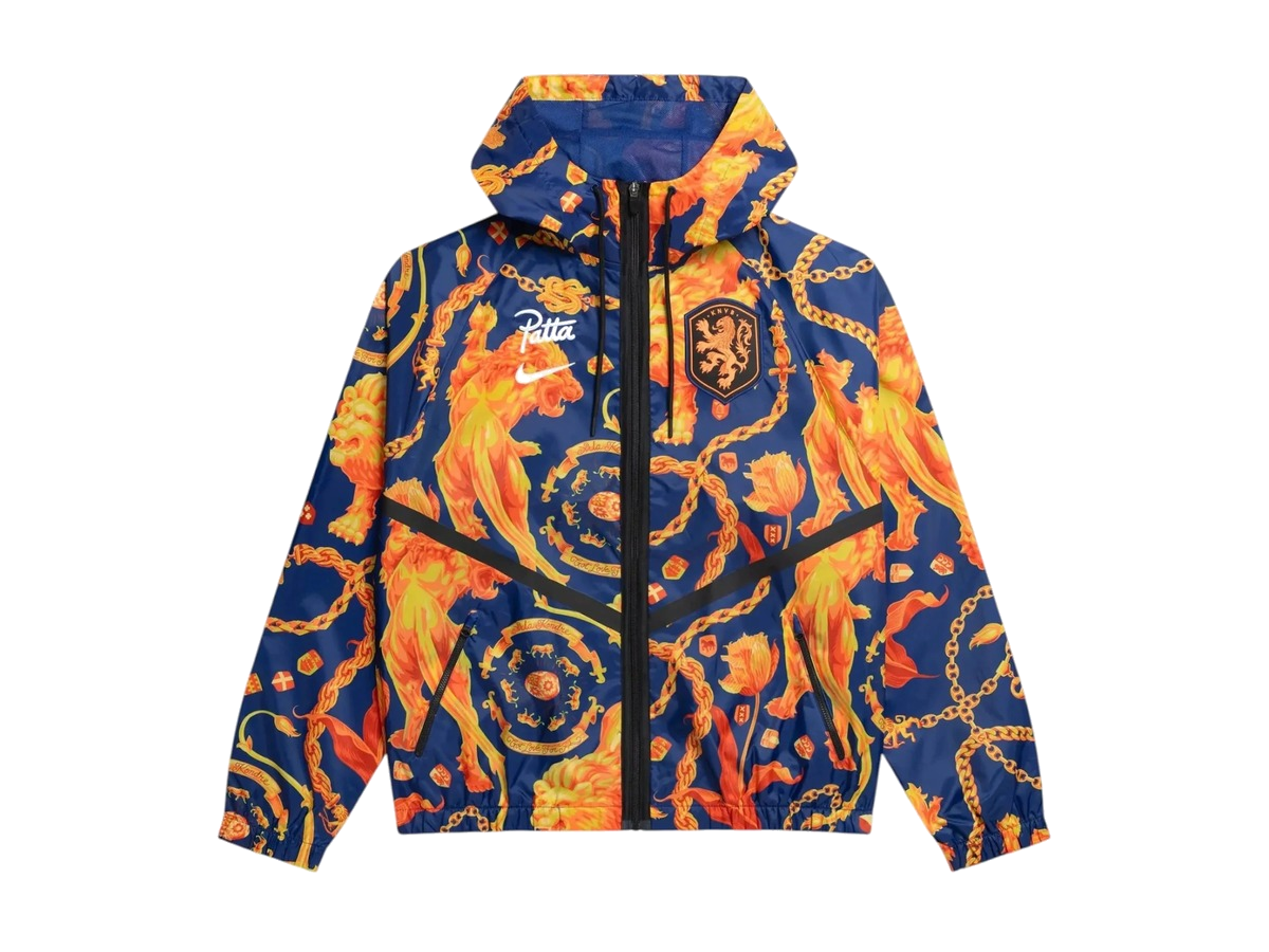 Nike x Patta KNVB Anthem Jacket Orange/Navy
