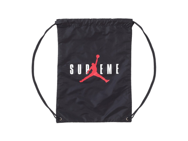 Supreme Jordan Drawstring Bag Black
