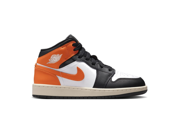 Jordan 1 Mid Black Toe Starfish (GS)