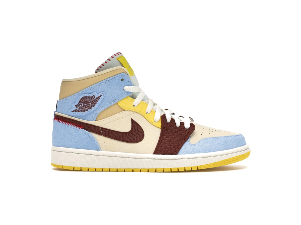 Jordan 1 Mid SE Fearless Maison Chateau Rouge