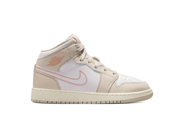 Jordan 1 Mid SE Sand Drift White Madder Root (GS)