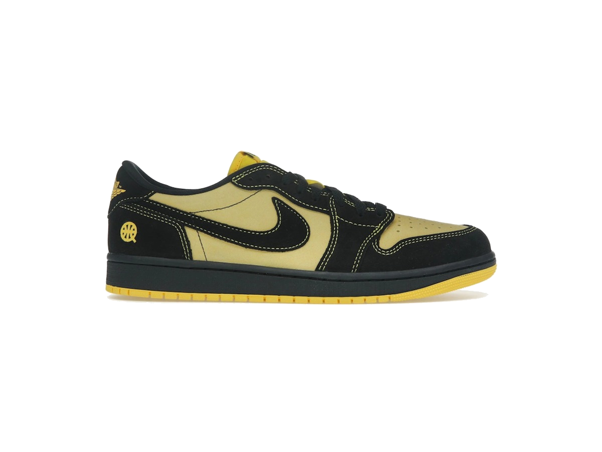 Jordan 1 Retro Low OG Quai 54 Black Tour Yellow Red