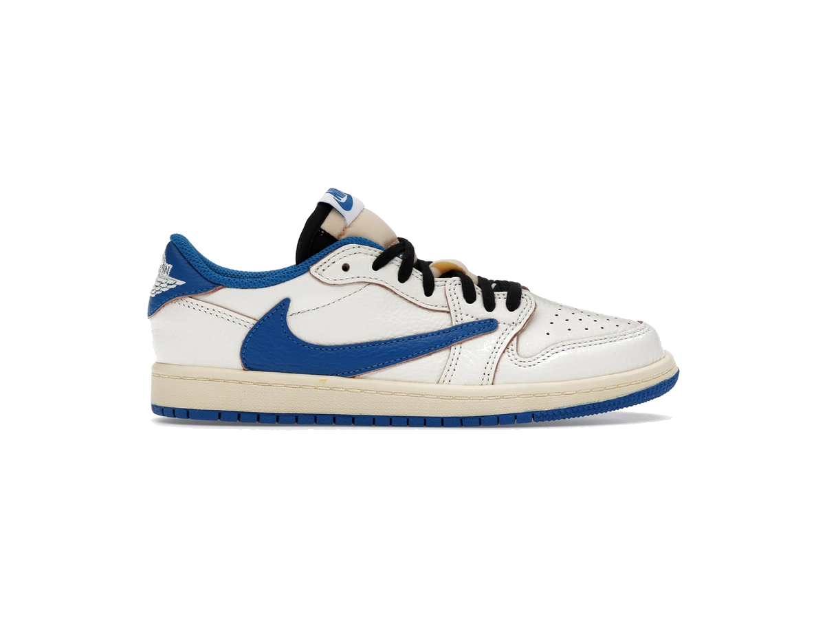 Jordan 1 Retro Low OG SP Fragment x Travis Scott Sail Military Blue (PS)
