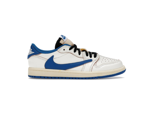 Jordan 1 Retro Low OG SP Fragment x Travis Scott Sail Military Blue (PS)