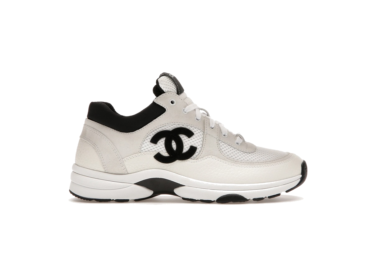 Chanel Low Top Trainer Suede White Black (Women's)