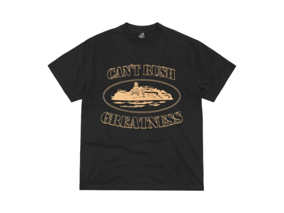 Corteiz x Central Cee Can't Rush Greatness Tee Black