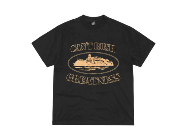 Corteiz x Central Cee Can't Rush Greatness Tee Black