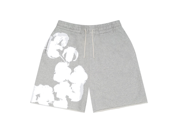 Denim Tears Big Cotton Wreath Sweat Shorts Grey
