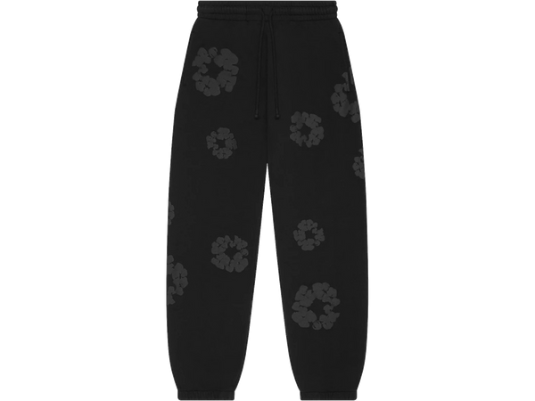 Denim Tears Mono Wreath Sweatpants Black