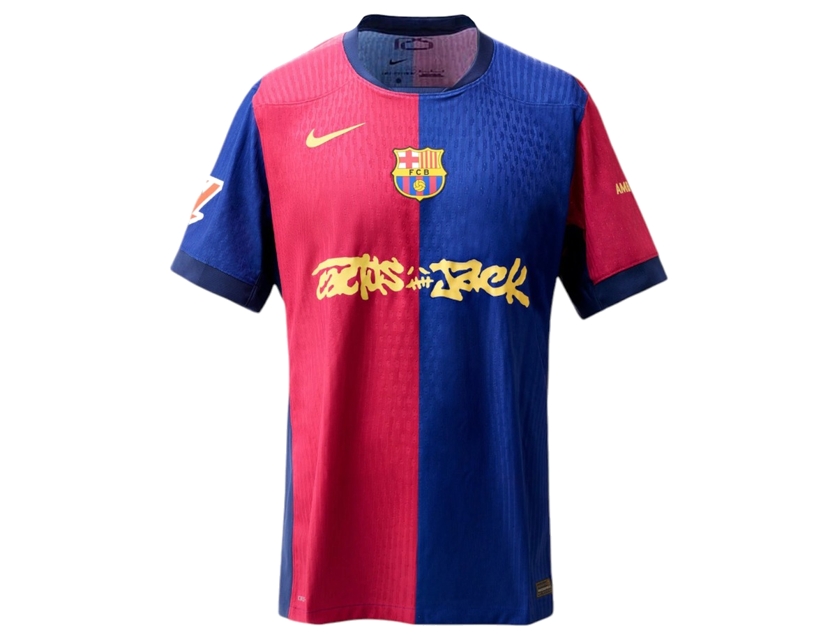 FC Barcelona x Travis Scott Limited Edition Match Home 2024/25 Jersey Blue/Scarlet