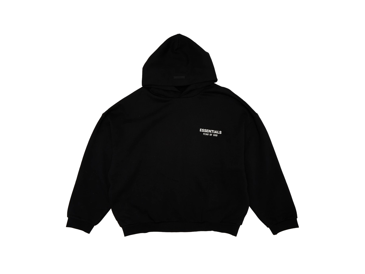 Fear of God Essentials Fleece Hoodie (FW24) Black