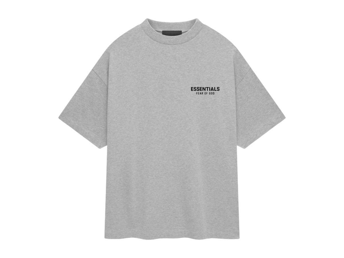 Fear of God Essentials Jersey Crewneck T-Shirt Light Heather Gray