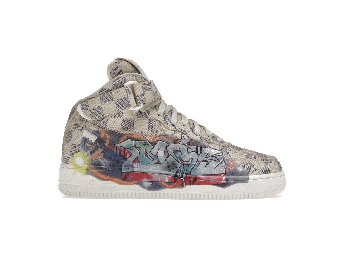 Louis Vuitton Nike Air Force 1 Mid By Virgil Abloh Graffiti