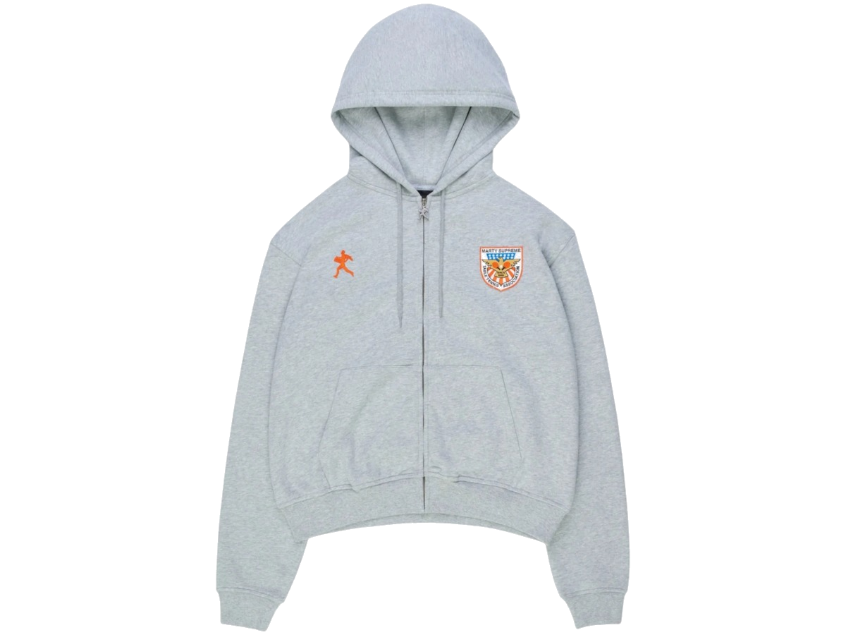 NAHMIAS x Marty Supreme A24 Zip Up Hoodie Heather Grey