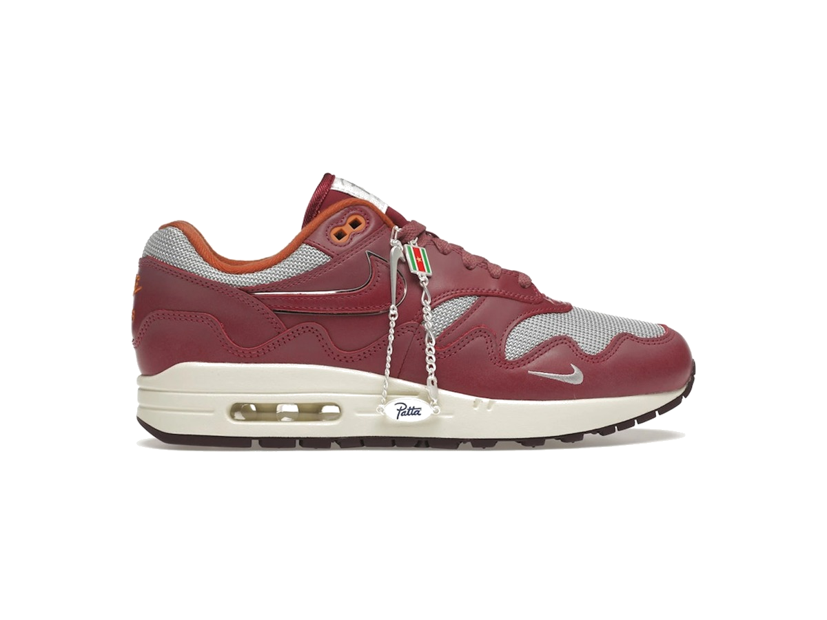 Nike Air Max 1 Patta Waves Rush Maroon (with Bracelet)