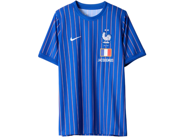 Nike x Jacquemus x France Pre Match Jersey Blue Stripe