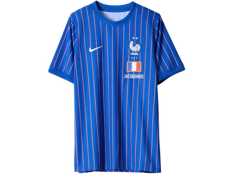 Nike x Jacquemus x France Pre Match Jersey Blue Stripe