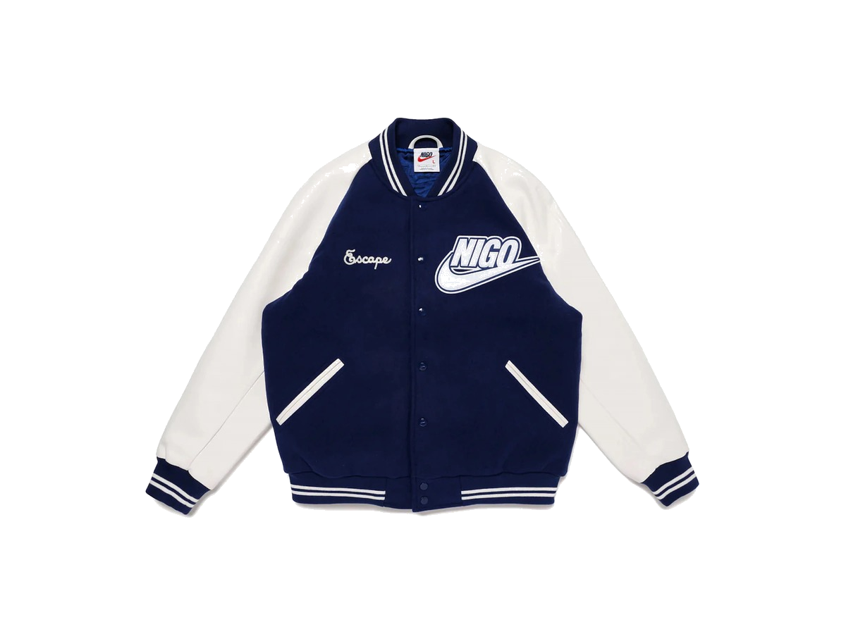Nike x Nigo NRG Varsity Jacket Navy