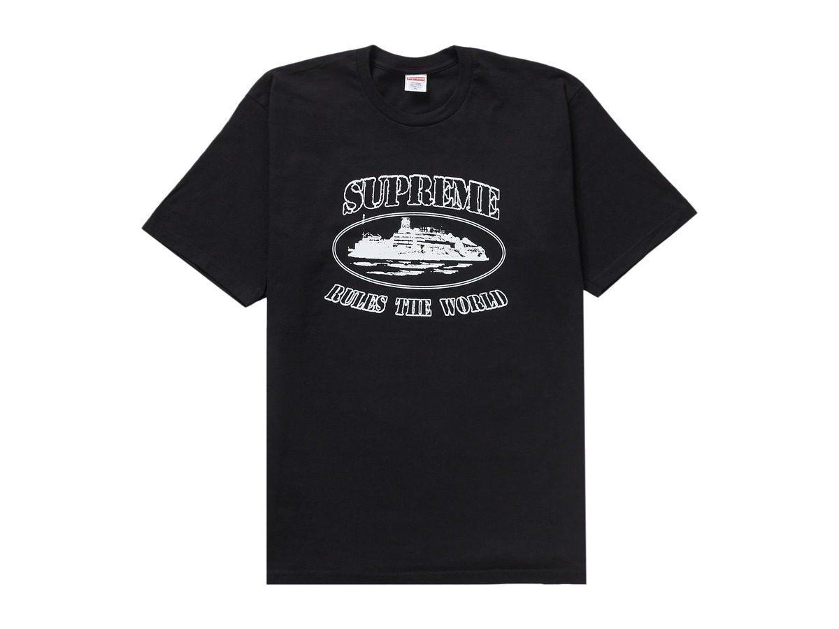 Supreme Corteiz Rules The World Tee Black