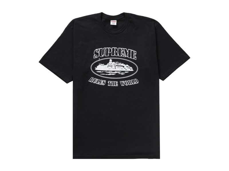 Supreme Corteiz Rules The World Tee Black