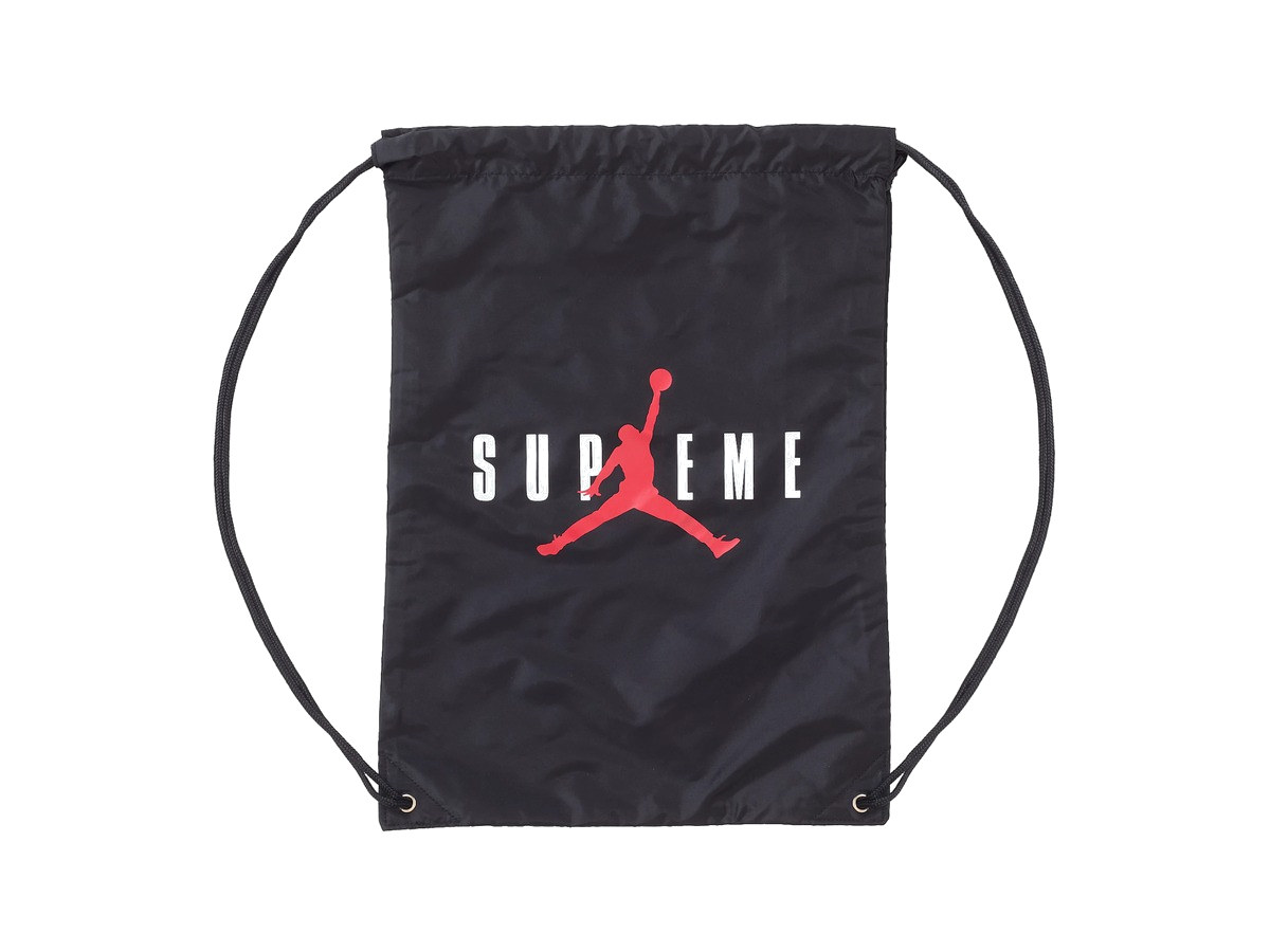 Supreme Jordan Drawstring Bag Black