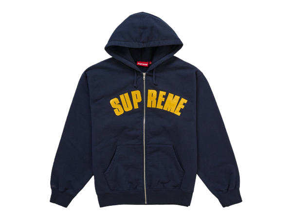 Supreme Larry Clark Zip Up Hooded Sweatshirt Navy