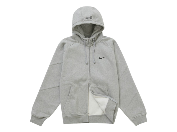 Supreme Nike Zip Up Hooded Sweatshirt Heather Grey