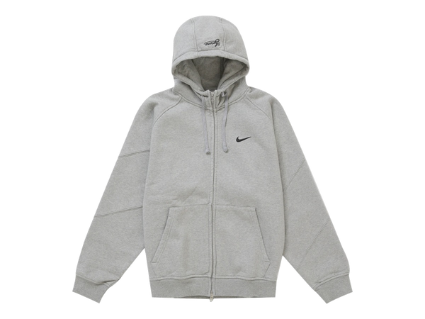 Supreme Nike Zip Up Hooded Sweatshirt Heather Grey