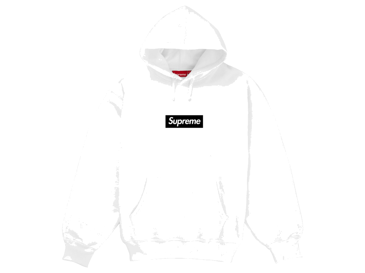 Supreme Paris Anniversary Box Logo Hoodie White