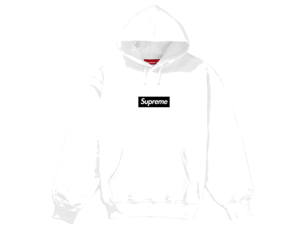 Supreme Paris Anniversary Box Logo Hoodie White