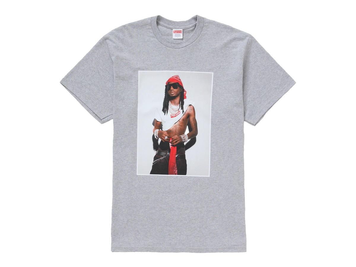 Supreme Playboi Carti Tee Heather Grey