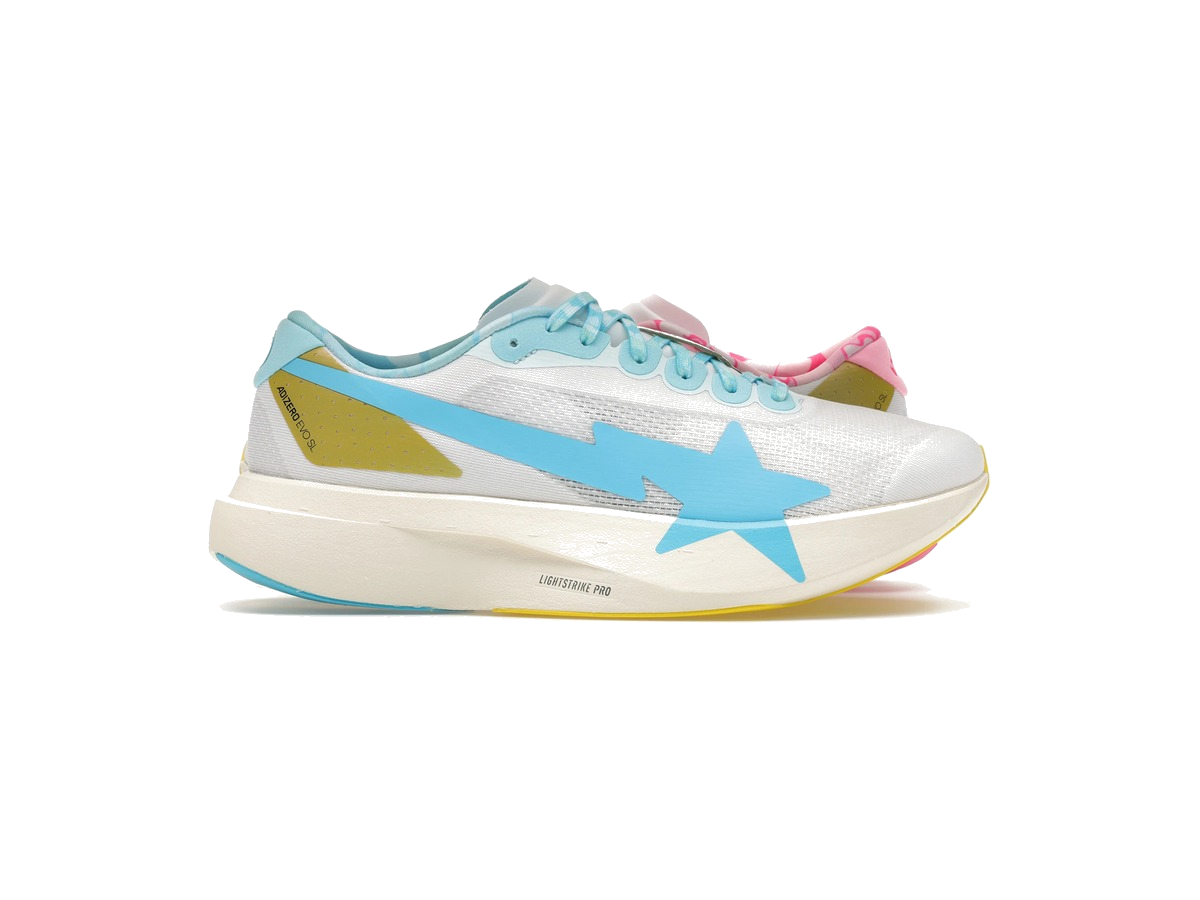 adidas Adizero Evo SL Bape Blue Pink Gold