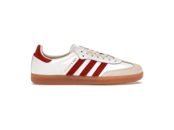 adidas Samba Sporty & Rich White Collegiate Burgundy