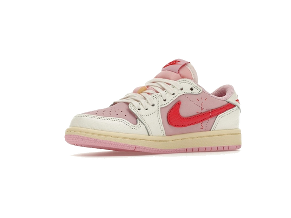 Jordan 1 Retro Low OG SP Travis Scott Sail Tropical Pink (PS)