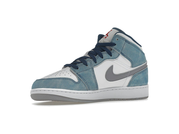 Jordan 1 Mid SE French Blue Light Steel (GS)