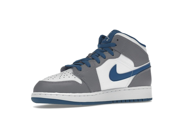 Jordan 1 Mid True Blue Cement (GS)